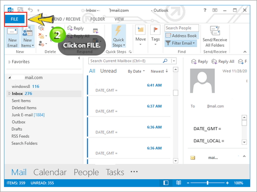 how to setup easyMail on outlook 2013