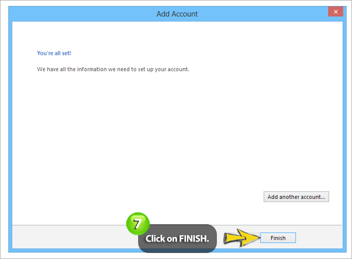 how to setup easyMail on outlook 2013