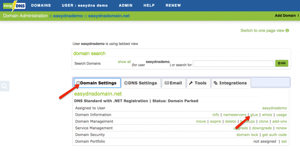 Glue Records easyDNS Technologies Inc