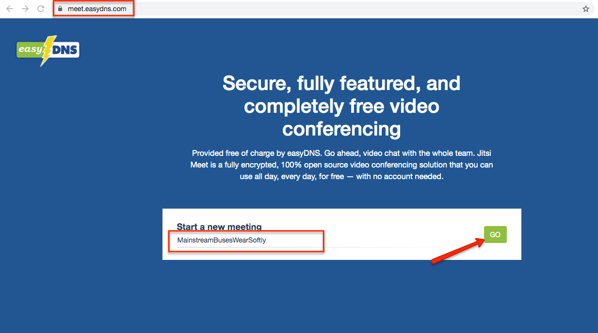 Secure meet. Easydns.